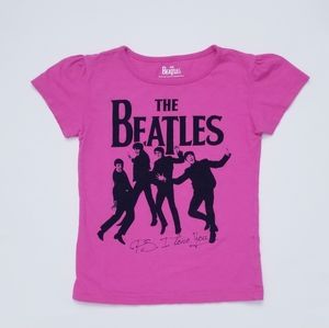 The Beatles Pink Tee Girls 5T